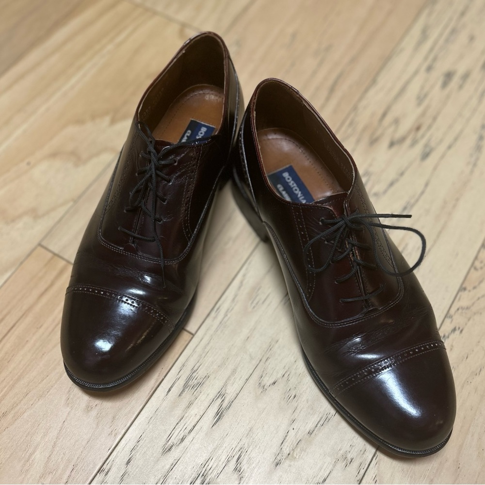 Leather Cap Toe Oxford Bostonian Classics First Flex Shoes (11 Medium)
